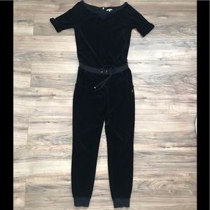Juicy Couture Velour Black Pantsuit/Jumpsuit